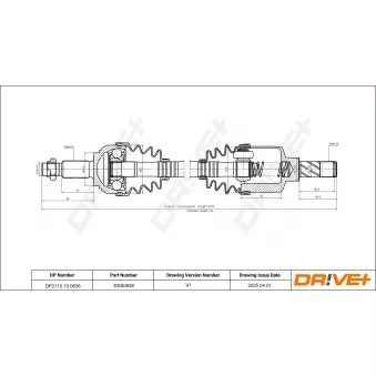 Arbre de transmission Dr!ve+ DP2110.10.0838