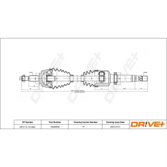 Arbre de transmission Dr!ve+ DP2110.10.0840