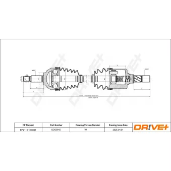 Arbre de transmission Dr!ve+ DP2110.10.0842