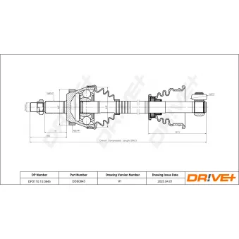 Arbre de transmission Dr!ve+ DP2110.10.0845