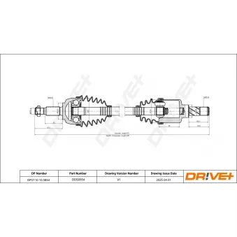 Arbre de transmission Dr!ve+ DP2110.10.0854