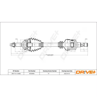 Arbre de transmission Dr!ve+ DP2110.10.0863