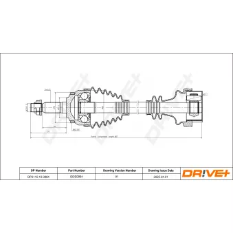 Arbre de transmission Dr!ve+ DP2110.10.0864