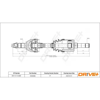 Arbre de transmission Dr!ve+ DP2110.10.0865