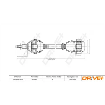 Arbre de transmission Dr!ve+ DP2110.10.0871