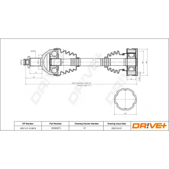 Arbre de transmission Dr!ve+ DP2110.10.0875