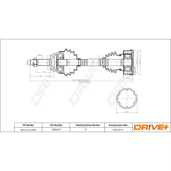 Arbre de transmission Dr!ve+ DP2110.10.0877