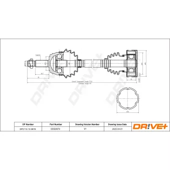 Arbre de transmission Dr!ve+ DP2110.10.0878