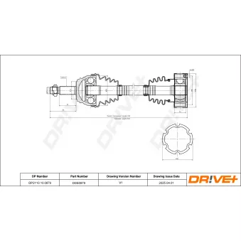 Arbre de transmission Dr!ve+ DP2110.10.0879