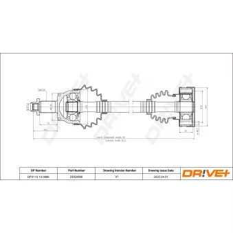 Arbre de transmission Dr!ve+ DP2110.10.0886