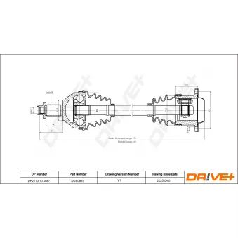 Arbre de transmission Dr!ve+ DP2110.10.0887
