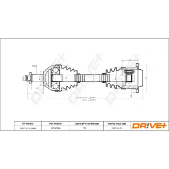 Arbre de transmission Dr!ve+