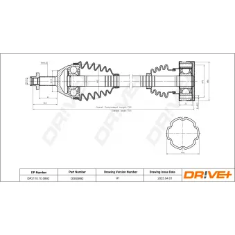 Arbre de transmission Dr!ve+ DP2110.10.0892