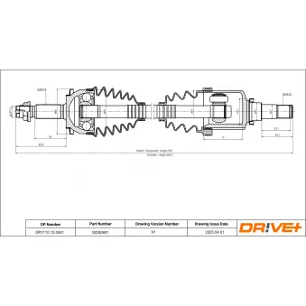 Arbre de transmission Dr!ve+ DP2110.10.0901