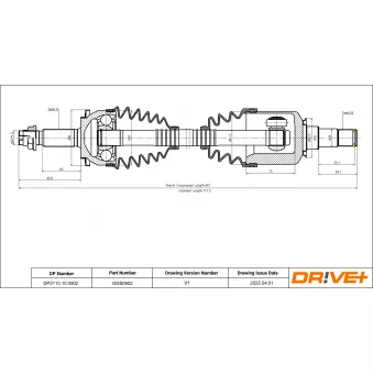 Arbre de transmission Dr!ve+ DP2110.10.0902