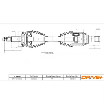 Arbre de transmission Dr!ve+ DP2110.10.0906