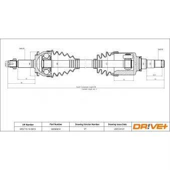 Arbre de transmission Dr!ve+ DP2110.10.0910