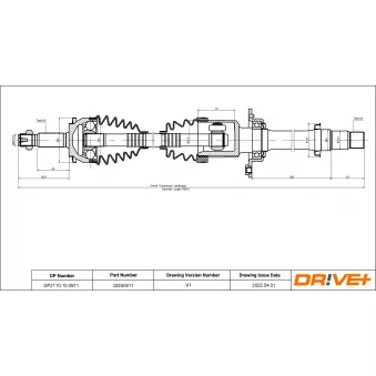 Arbre de transmission Dr!ve+ DP2110.10.0911
