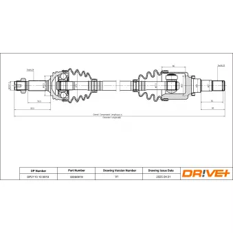 Arbre de transmission Dr!ve+