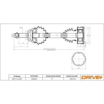 Arbre de transmission Dr!ve+ DP2110.10.0935