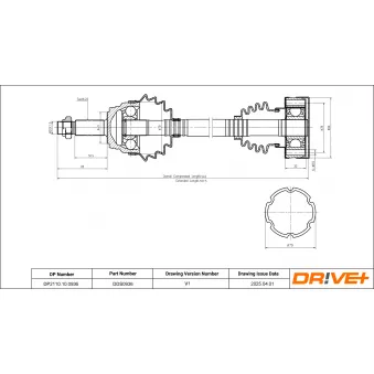 Arbre de transmission Dr!ve+ DP2110.10.0936