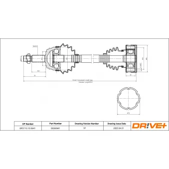 Arbre de transmission Dr!ve+ DP2110.10.0941
