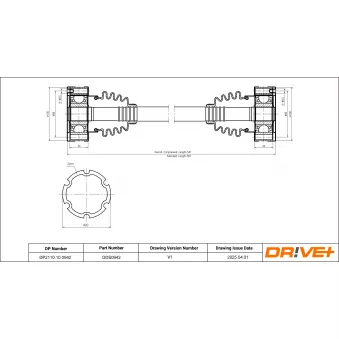 Arbre de transmission Dr!ve+ DP2110.10.0942