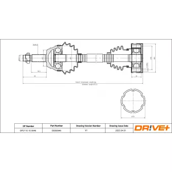 Arbre de transmission Dr!ve+ DP2110.10.0946