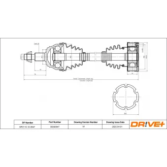Arbre de transmission Dr!ve+ DP2110.10.0947
