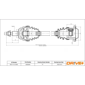 Arbre de transmission Dr!ve+ DP2110.10.0954