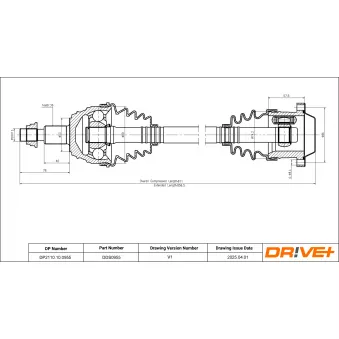 Arbre de transmission Dr!ve+ DP2110.10.0955