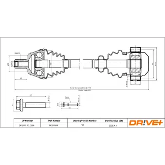 Arbre de transmission Dr!ve+ DP2110.10.0956