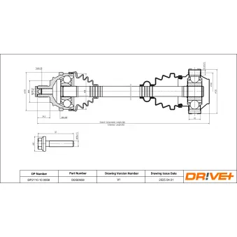 Arbre de transmission Dr!ve+ DP2110.10.0958