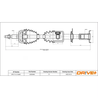 Arbre de transmission Dr!ve+ DP2110.10.0965