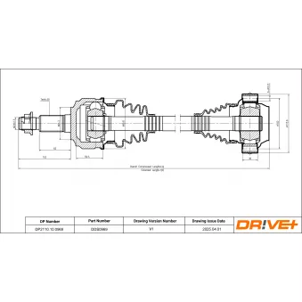 Arbre de transmission Dr!ve+ DP2110.10.0969
