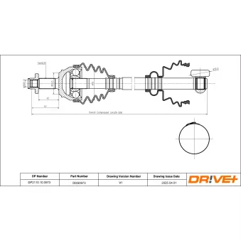 Arbre de transmission Dr!ve+ DP2110.10.0973