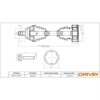 Arbre de transmission Dr!ve+ DP2110.10.0976