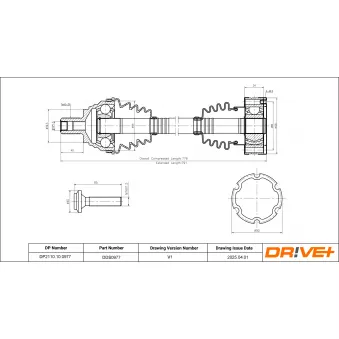 Arbre de transmission Dr!ve+ DP2110.10.0977