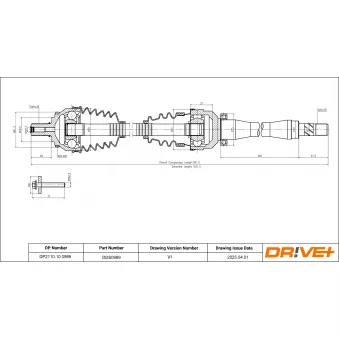 Arbre de transmission Dr!ve+