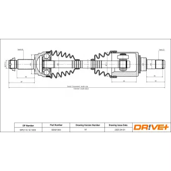 Arbre de transmission Dr!ve+ DP2110.10.1003