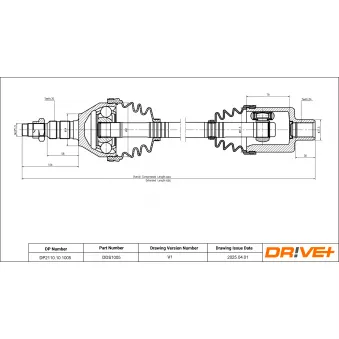 Arbre de transmission Dr!ve+