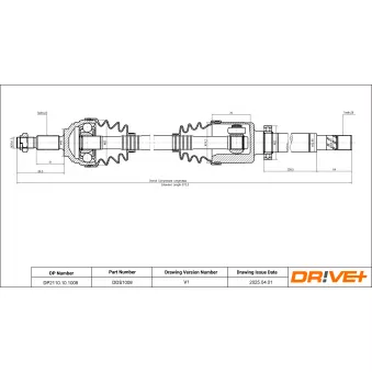 Arbre de transmission Dr!ve+ DP2110.10.1008