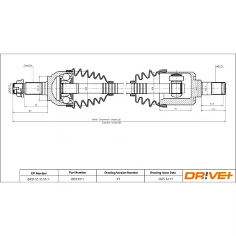 Arbre de transmission Dr!ve+ DP2110.10.1011