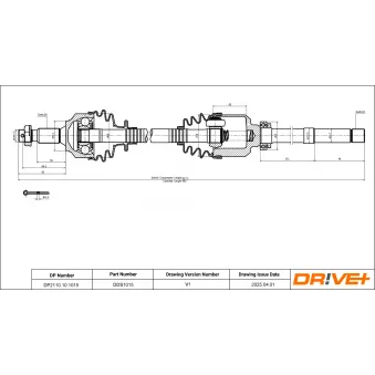 Arbre de transmission Dr!ve+ DP2110.10.1015