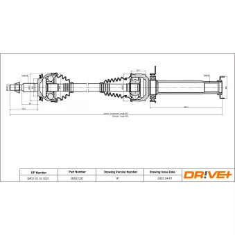 Arbre de transmission Dr!ve+