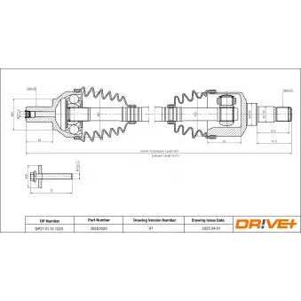 Arbre de transmission Dr!ve+