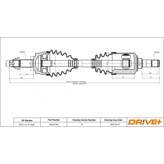 Arbre de transmission Dr!ve+ DP2110.10.1026
