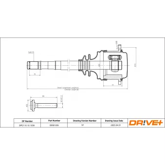 Arbre de transmission Dr!ve+ DP2110.10.1035