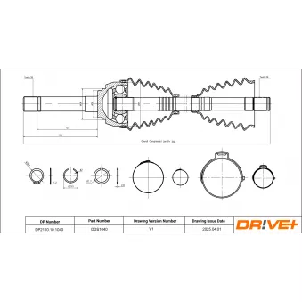 Arbre de transmission Dr!ve+ DP2110.10.1040