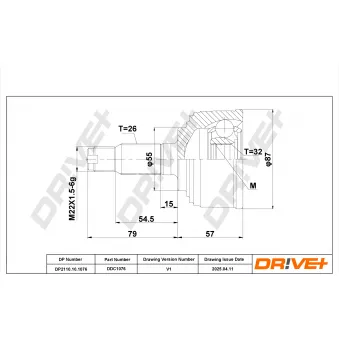 Embout de cardan avant (kit de réparation) Dr!ve+